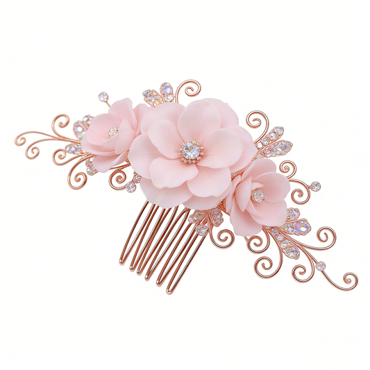 Blush Petal Tuck Comb