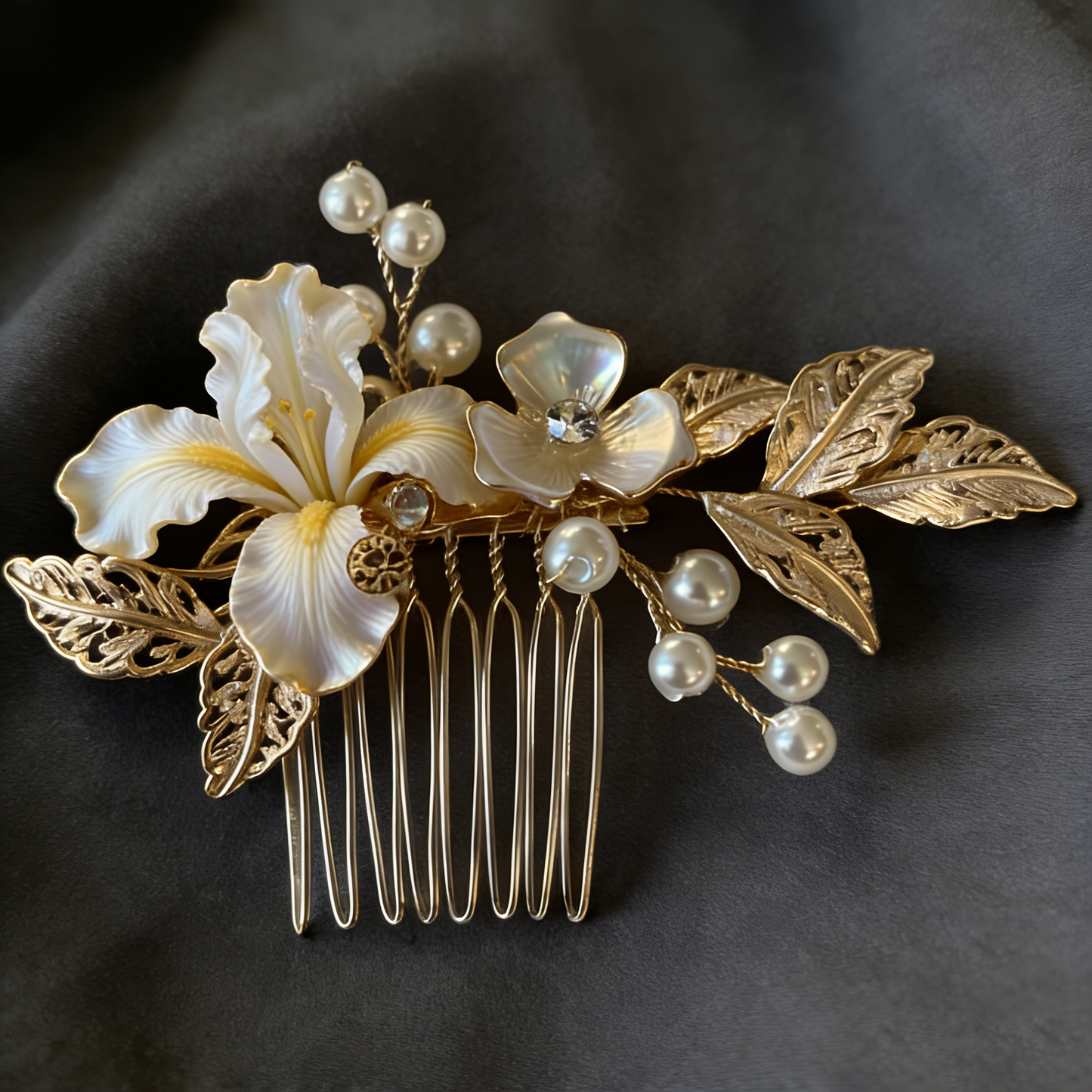 Golden Iris Tuck Comb