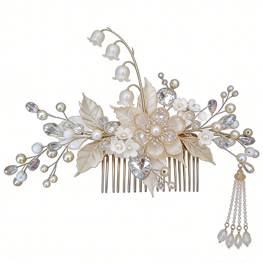 Lily of the Valley Tassel Tuck Comb