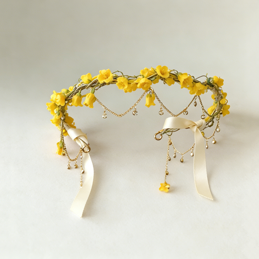 Yellow Bell Flower Garland