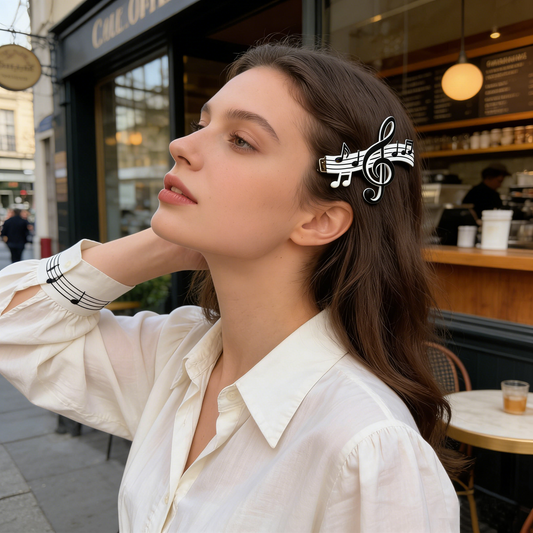 Music Note Treble Clef Hair Clip