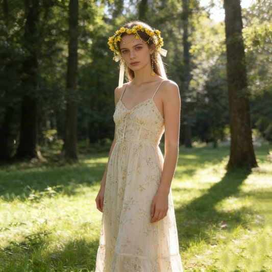 Yellow Bell Flower Garland