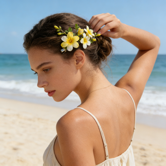 Yellow Jasmine Hair Clip