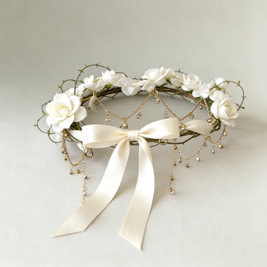 Ivory Blossom Crown