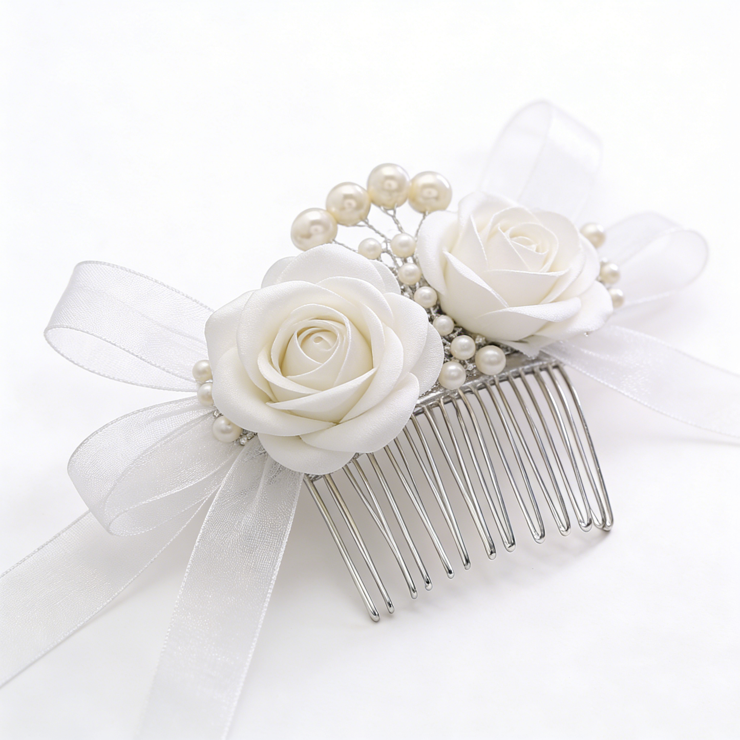 Ivory Rose Tuck Comb