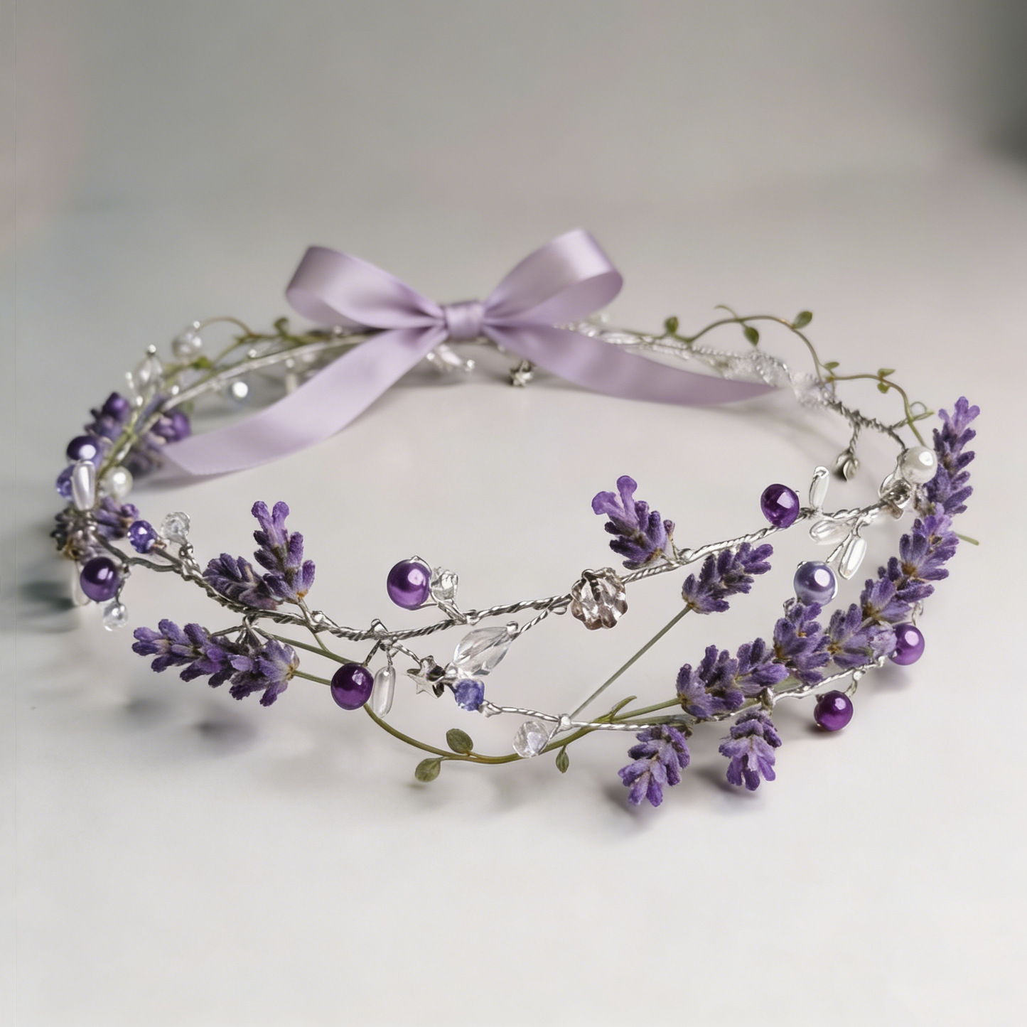 Lavender Pearl Garland