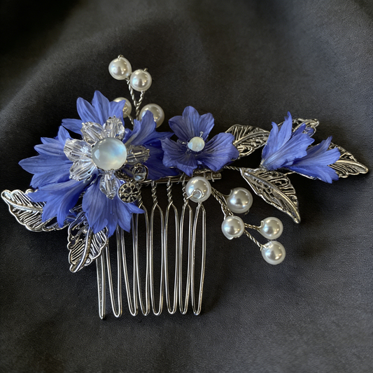 Midnight Bloom Tuck Comb