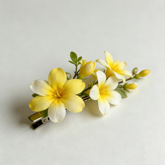 Yellow Jasmine Hair Clip
